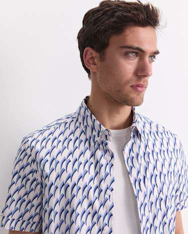 Jay Short Sleeve Liberty Shirt in PINK MULTI