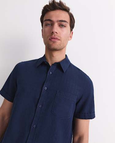 Craig Short Sleeve Shirt in NAVY