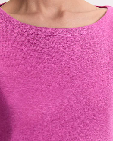 Cecile Linen Top in SHERBET