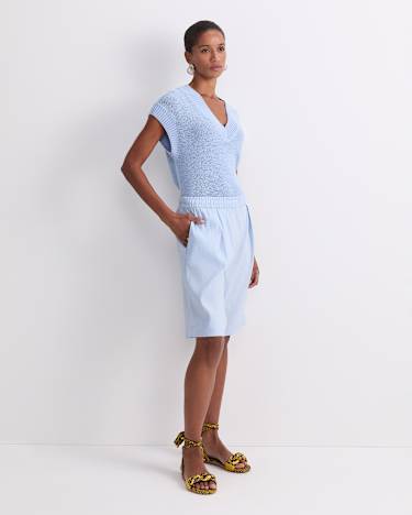 Rosa Elasticated Short in BLUE MIST