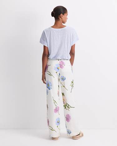 Garden Scatter Liberty Pant in WHITE MULTI