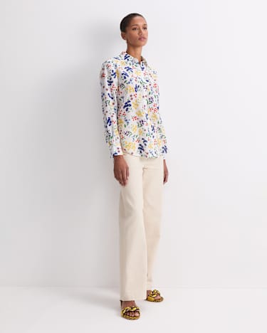 Joy Cotton Silk Shirt in MULTI