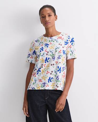Joy Mercerised Cotton Tee in MULTI