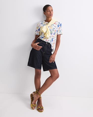 Joy Mercerised Cotton Tee in MULTI