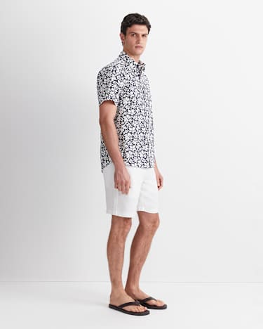 Paulo Short Sleeve Print Shirt in BLUE MULTI