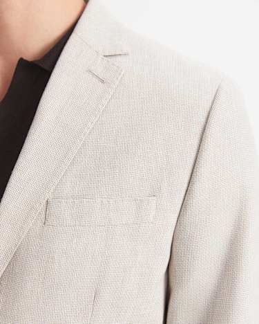 Jeffrey Linen Blend Suit Jacket in NATURAL