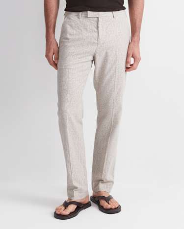 Jeffery Linen Blend Suit Pant in NATURAL