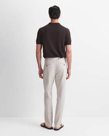 Jeffery Linen Blend Suit Pant in NATURAL