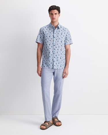 Sail Liberty Print Shirt in BLUE MULTI