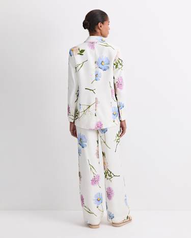 Garden Scatter Liberty Jacket in WHITE MULTI