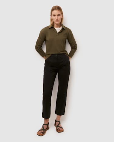Hanna Polo Top in KHAKI