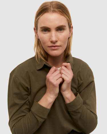 Hanna Polo Top in KHAKI