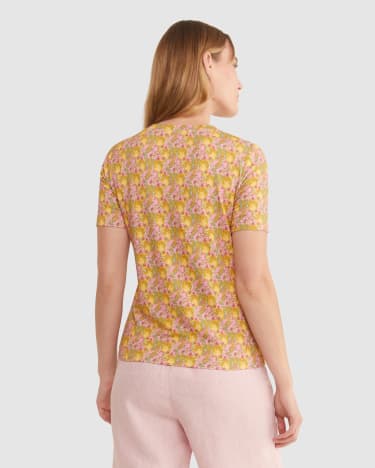 Clementina Liberty Tee in PINK MULTI