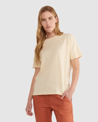 Chantelle Organic Cotton Tee in BUTTER