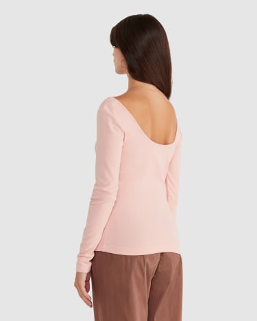 Margot Top in POWDER PINK