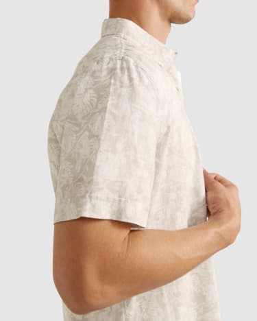 Moores Short Sleeve Tapered Shirt in COOL GREY