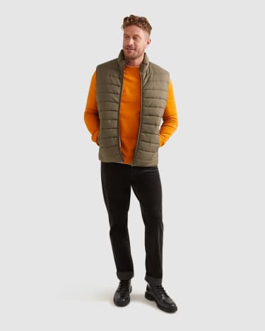 Roberts Quilted Vest in GREEN