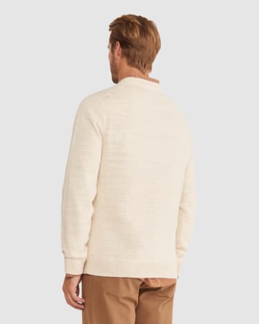 Oliver Crew Neck Knit in OFF WHITE