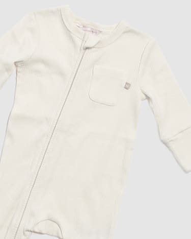 Ruby Rib Coverall in IVORY