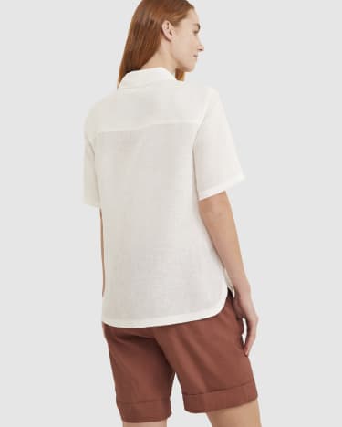 Dory Linen Shirt in IVORY