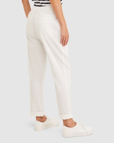 Rosa Linen Pant in WHITE