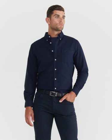 Oxford Long Sleeve Shirt in CLASSIC NAVY