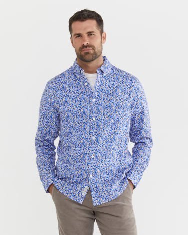 Lendel Regular Shirt in BLUE MULTI