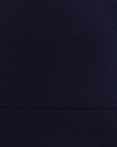 Merino Wool Long Sleeve Knit in NAVY