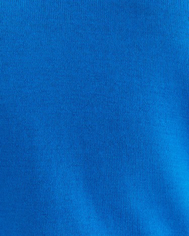 Merino Wool Long Sleeve Knit in OCEAN BLUE