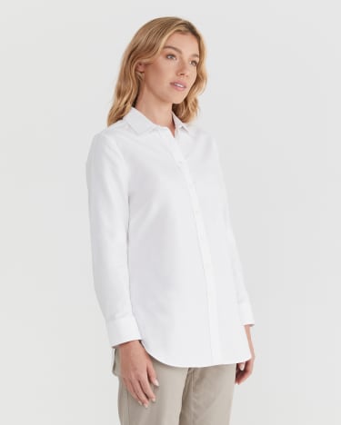 Alder Oxford Shirt in WHITE