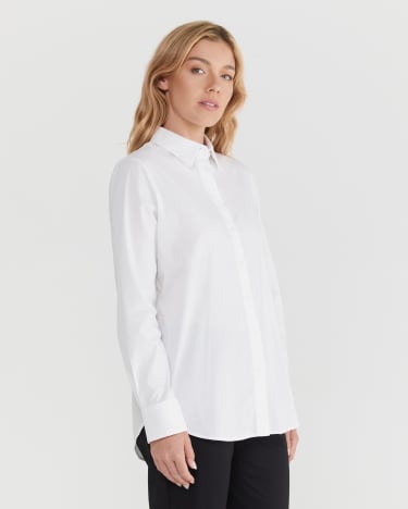 Georgina Relaxed Shirt in WHITE