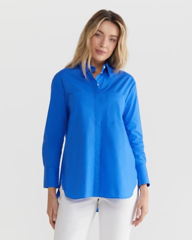 Alex Poplin Shirt in REGATTA