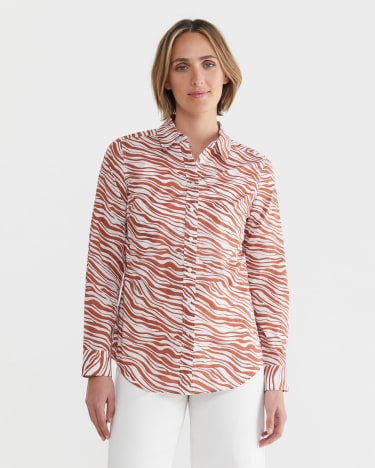 Animal Lily Voile Shirt in MULTI