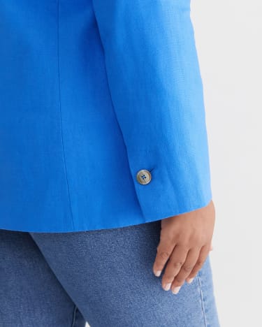 Adelyn Linen Blazer in REGATTA