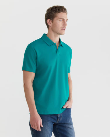 Tanner Mercerized Polo in OCEAN