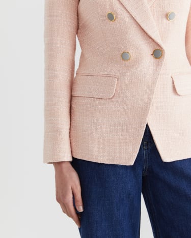 Michelle Textured Blazer in PINK MULTI