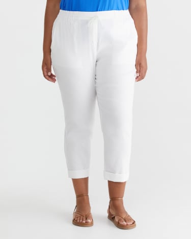 Rosa Linen Pant in WHITE