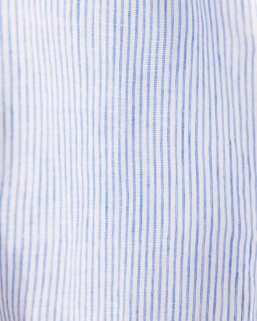 Stripe Linen Shirt in BLUE/WHITE