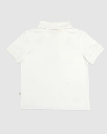 Scout Embriodered Polo in WHITE