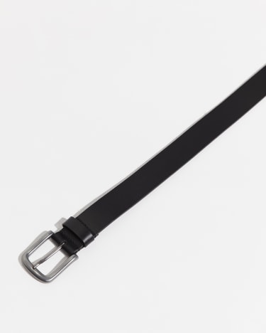 Torra Casual Leather Belt in BLACK