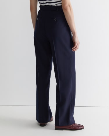 Bianca Pleat Pant in NAVY