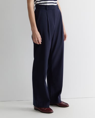 Bianca Pleat Pant in NAVY