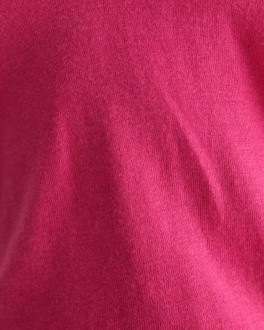 Laurina V-neck Sweater in CERISE