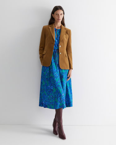 The Italian Moleskin Blazer in CARAMEL