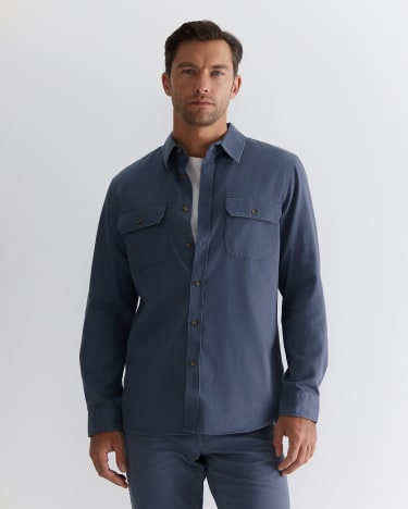 Edgar Shirt in STEEL BLUE