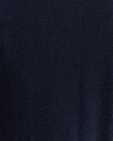 Merino V-Neck Knit in NAVY