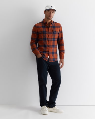 Hindsmarsh Check Shirt in ORANGE