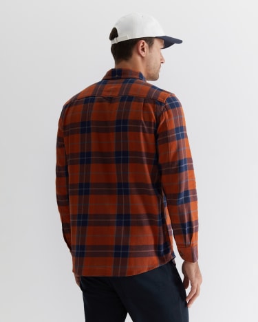 Hindsmarsh Check Shirt in ORANGE