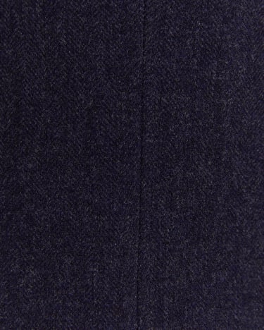 Herringbone Wool Blazer in NAVY MELANGE