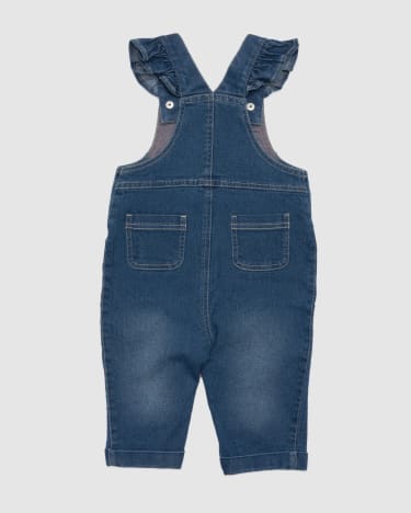 Ivy Baby Denim Overall in MID WASH
